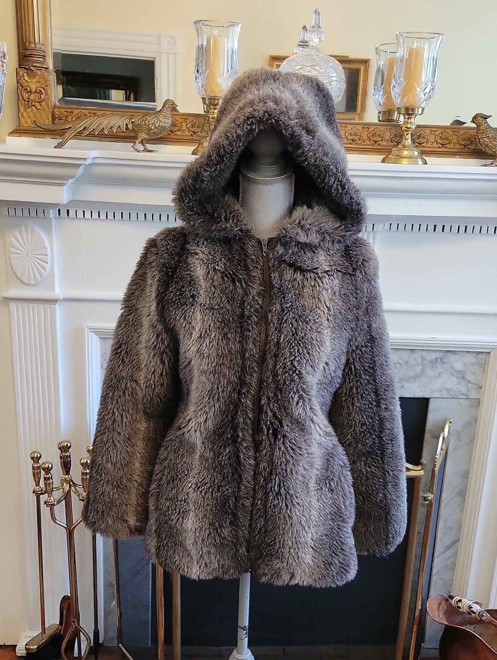 70s Sears Fashions Faux Fur Coat